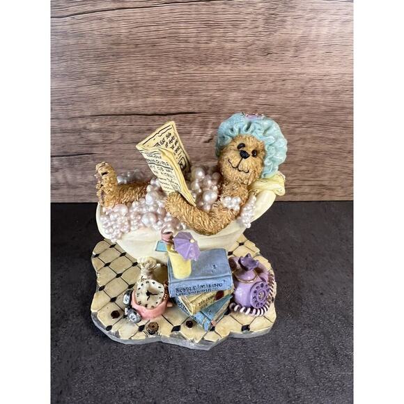 Vtg Boyds Bears Resin Figurine 2003 Bubbles Bearsall… It’s good to be Retired - Picture 1 of 16